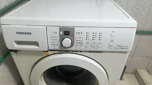 Used Samsung 6kg Front Load Washing Machine - Working, Some Rust