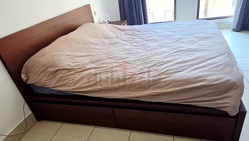 Ikea King size bed with mattress available in perfect condition