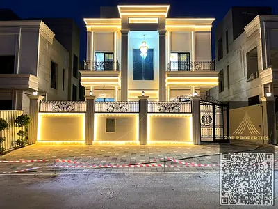 Luxury villa for sale in Al Helio, Ajman – 5 master bedrooms with swimming pool and high-end finish