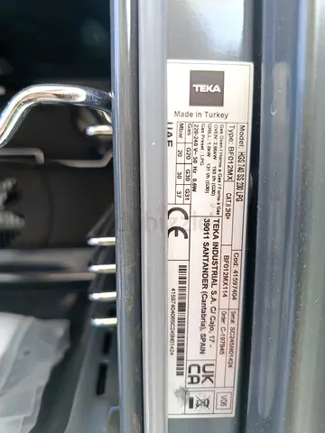Teka Built-in Electric Oven (used) - Model HSB 635 LSQ, Made in Turkey