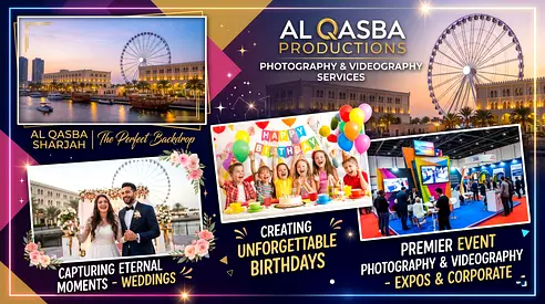 Professional Photography  Videography Services in Al Qasba 📸🎥