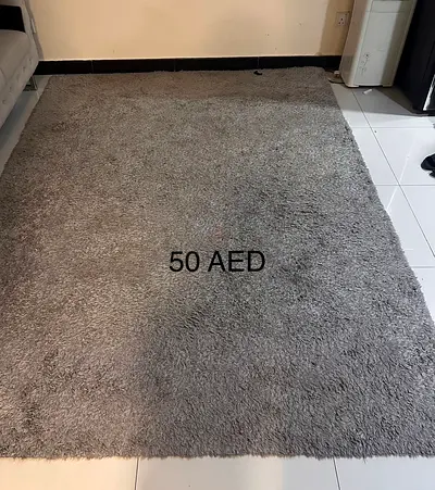Soft Grey $%! Rug - 50 AED