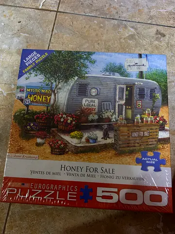 Eurographics 500-piece Puzzle - Honey For Sale (New/Sealed)