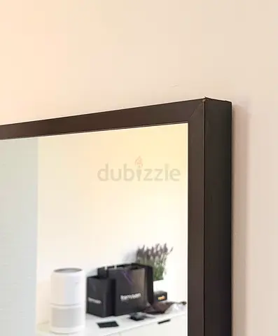 IKEA Large Wall Mirror with Dark brown Wood Frame - Good Condition