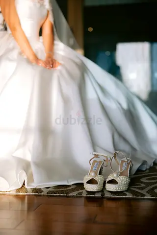 White Bridal Wedding Dress - Size S