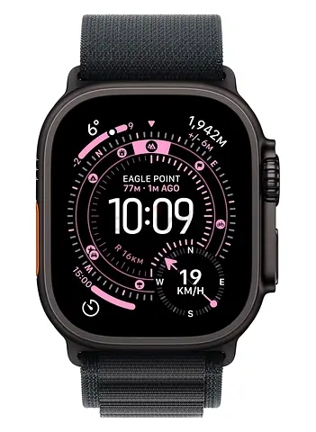 Apple Watch Ultra 3 GPS + Cellular 49mm Black Titanium Case With Black Alpine Loop
