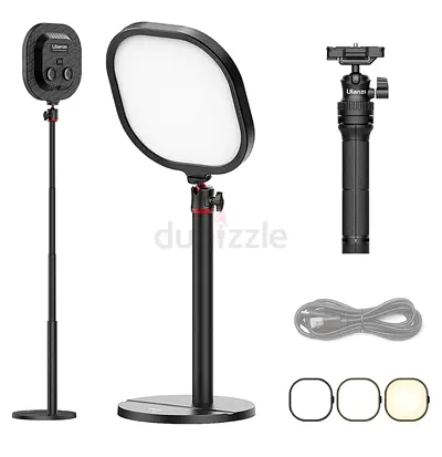 Ulanzi 2-in-1 LED Panel  Telescopic Desktop Light Kit with Grip and Filters