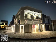 For sale: villa in Al Bahia Ajman, 5 bedrooms, living room and hall, land area 3014 sq ft, built up