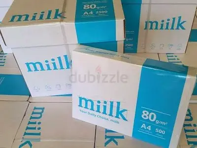 Miilk A4 Copy Paper 80gsm - Bulk Reams (Sealed Boxes)