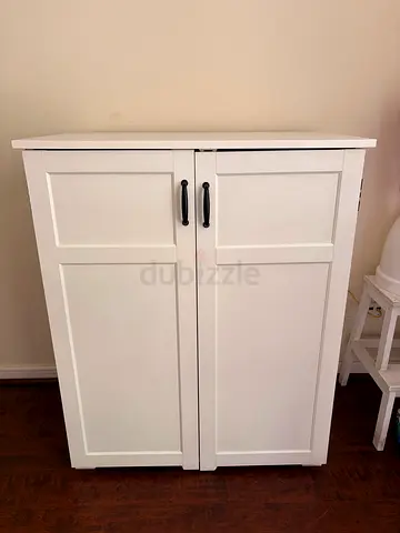 IKEA White Two-Door Storage Cabinet / Armoire - Good Condition