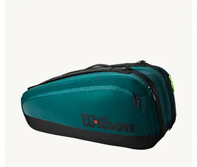 Wilson blade V9,  6 Compartment Tennis Racket Bag - Green