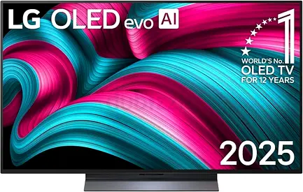 LG OLED48C56 144Hz OLED evo AI Smart 4K TV, 48 Inch Size