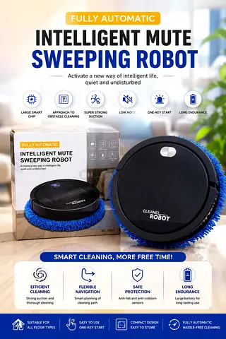 Fully Automatic Intelligent Mute Sweeping Robot - Good Condition