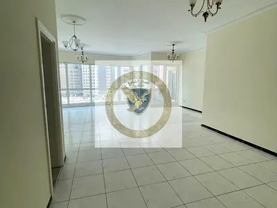 Free AC, 1 month free, gym & pool, spacious 3BR apartment with maid’s room in Al Majaz 2.