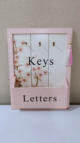 Wooden key holder .