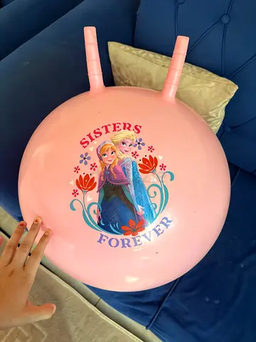 Pink Frozen Hopper Ball with Handles
