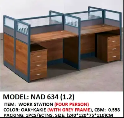 Brand New 4 Person office Workstation For Sale