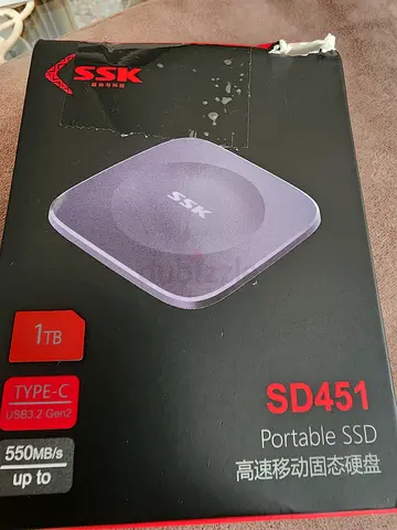 SSK Portable External 1TB SSD,up to 550MB/s,External hard drive with Type C to USB C/A Cable,Fast So