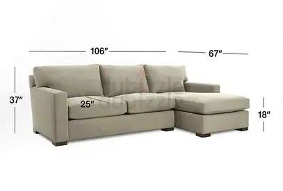 Excellent condition Crate and barrel axis feather filled L Shape Sofa