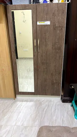 Two-door wardrobe with full-length mirror - good condition