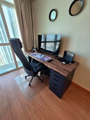 Ikea Desk/Worktop and Drawers (Chair and Screen not Included)