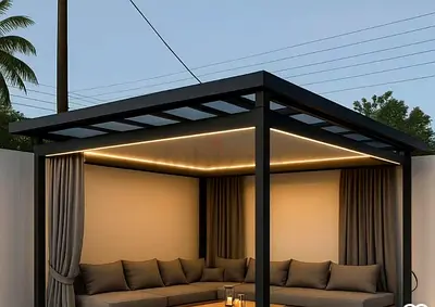Modern pergola and decoration work