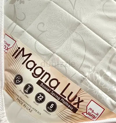 Magna Lux Bonnel Spring Mattress - 22 cm, 5 Year Warranty (Made in UAE)