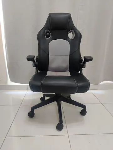 Black  Grey Racing-Style Office/Gaming Chair