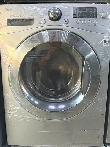 LG Front Load Washing Machine - Stainless Steel, Good Condition