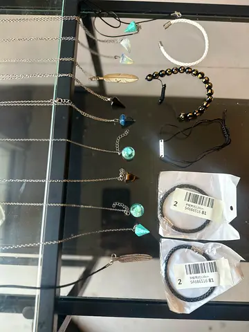 Mixed set of necklaces, bracelets and charms - casual collection