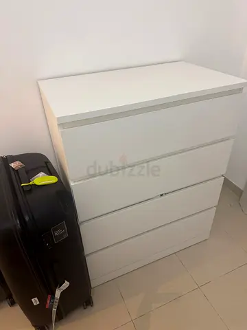 IKEA White 5-Drawer Chest - Good Condition