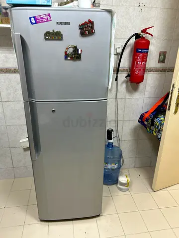 Hitachi-Silver Two-Door Refrigerator - Good Working Condition