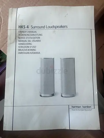 Harman Kardon HKS 4 Surround Loudspeakers Owners Manual (Original)