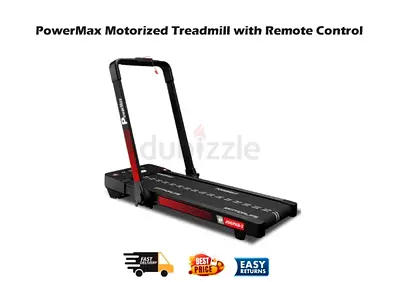 PowerMax Motorized Treadmill with Remote Control JogPad-2 - Free Delivery