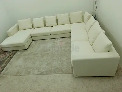 Cream color off white the one brand Ushape sofa