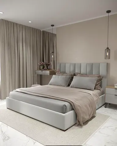 Modern upholstered Queen size bed king size bed