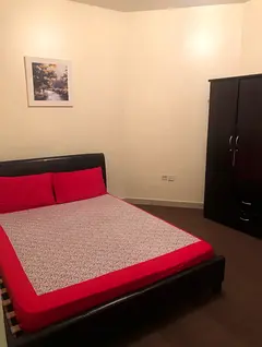 Fully furnished room with bathroom for ladies