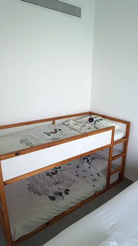 IKEA KURA bed + 2 mattresses + dino tent