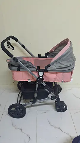 Lightweight Pink  Grey Standard Stroller in Good Condition