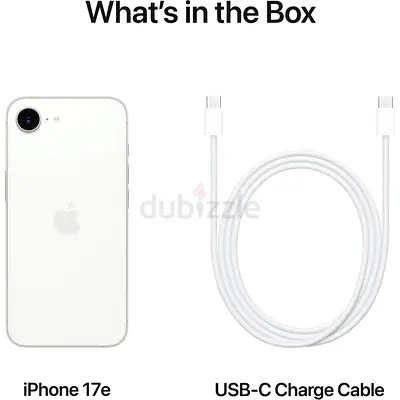 Apple iPhone 17e (256GB) – White with FaceTime Both eSIM