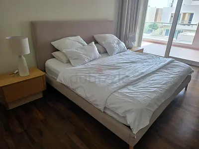 Super King Size bed with mattress  with side table and lamp