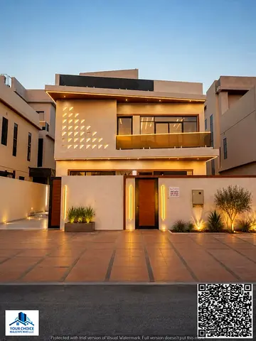 Luxury villa for sale in Al Helio 2 – Ajman, featuring a modern design and high-end finishes, strat