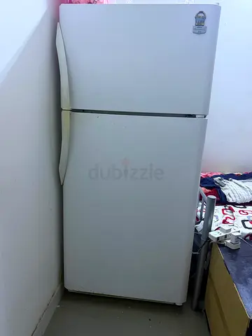 White Double-Door Refrigerator (Top Freezer) - Used