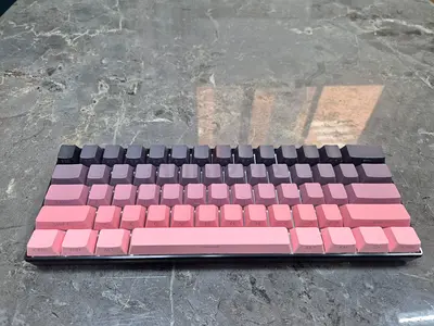 STRAIGHT FROM FACTORY ForgeAnt H61K 60% Mechanical keyboard Cherry Pink | USB and USB to USB-C