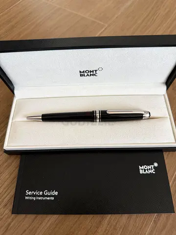 Montblanc Meisterstück Black Platinum Classique Ballpoint Pen with Box and Service Guide
