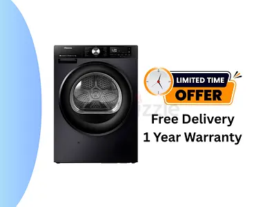 Hisense Front Load Heat Pump Dryer 9kg WiFi AI Dry 15 Programs DH3S902BT