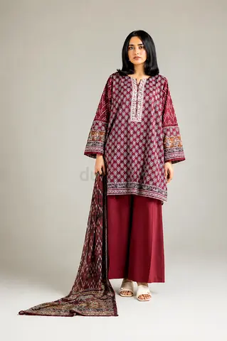 Khaadi 3pcs embroidered suit