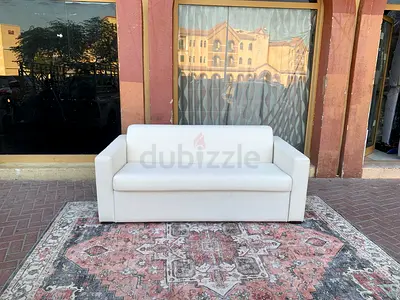 Natuzzi Two Seater Sofa bed Beige