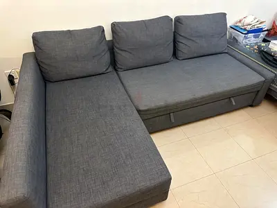 Ikea corner sofa bed with storage-good condition