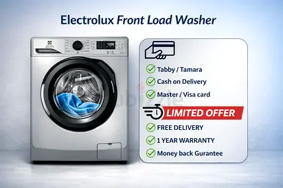 Electrolux 8 kg Front Load Washing Machine – 1200 RPM Inverter Motor SteamCare AutoSense EWF8241SBS